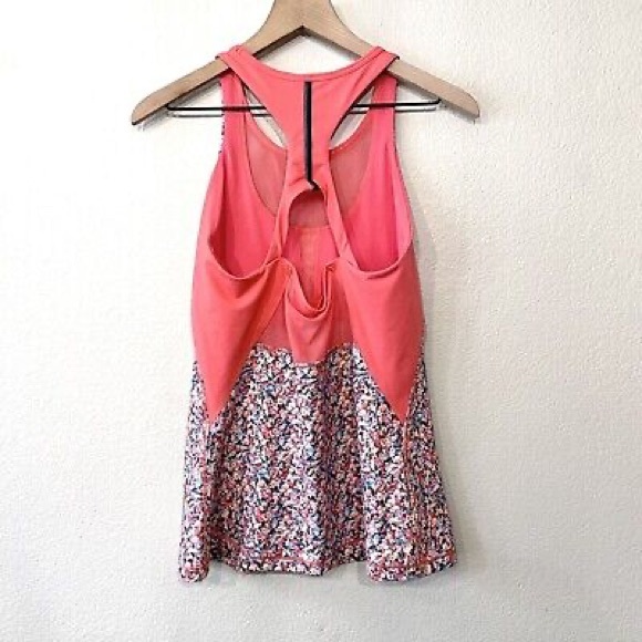 Lululemon Floral Tank Top Workout Gym Mesh Athletic Prism Petal Flower 6 Medium - Picture 7 of 7